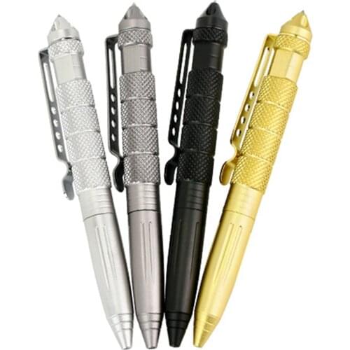 High Quality Defence Personal Tactical Pen Self Defense Pen Outdoor Tool Multipurpose Aviation Aluminum Anti-skid Portable Pen