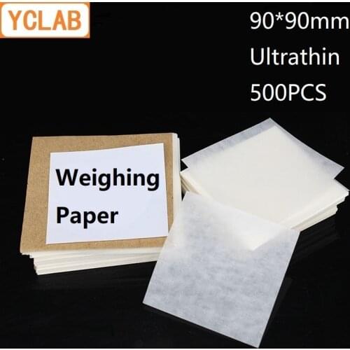 YCLAB 90*90mm Weighing Paper Square Ultrathin 500PCS / Pack Laboratory Chemistry Equipment