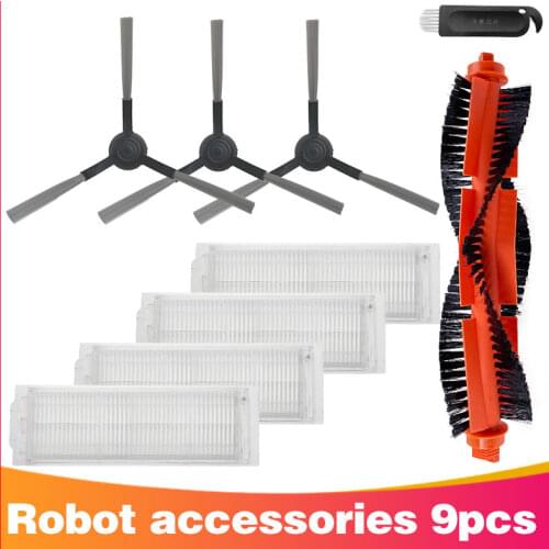 Replacement Parts for MGTEC Twinboth S9 (엠지텍 트윈보스 S9) Robot Vacuum Cleaner Spare Hepa Filter Main Side Brush Mop Rag Cloth