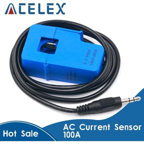 1PCS Non-invasive Split Core Current Transformer AC current sensor 100A SCT-013-000