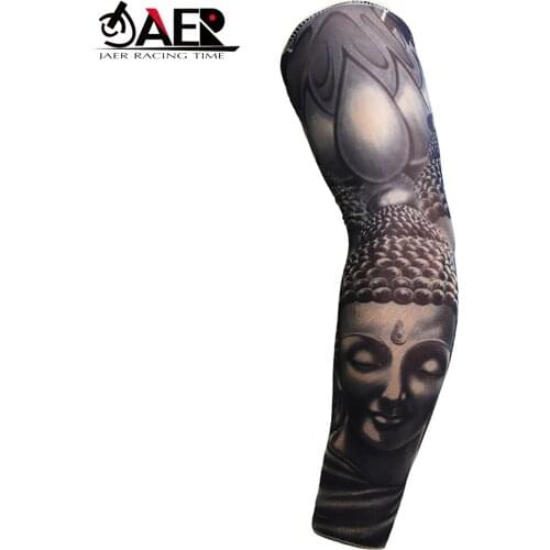 JAER 1Pcs Motorcycle Arm Sleeves Men Women Summer Running Fishing Bicycle Cycling Arm Warmer Cool Max Protection Oversleeve