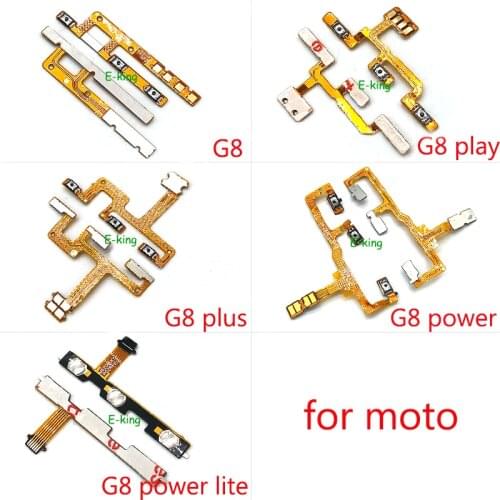 10PCS For Motorola Moto G8 Play Power Plus Power Lite Power On Off Volume Switch Side Button Key Flex Cable
