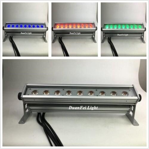 16 pieces 9*9w 3in1 rgb led bar stage light wall washer bar led dmx