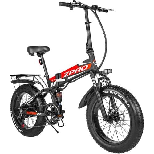 20'' 4.0 Fat Bike Electric Bicycle 500W/750W 48V Max 40km/h Electric Bicycles LG Battery Powerful Folding Electric Mountain Bike