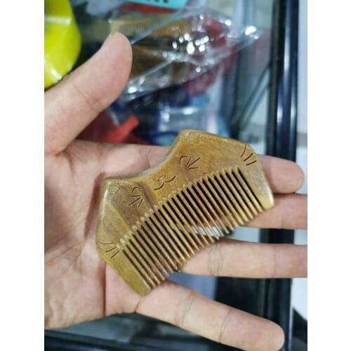 Argentine green sandalwood comb wooden massage comb cat comb tan carpenter