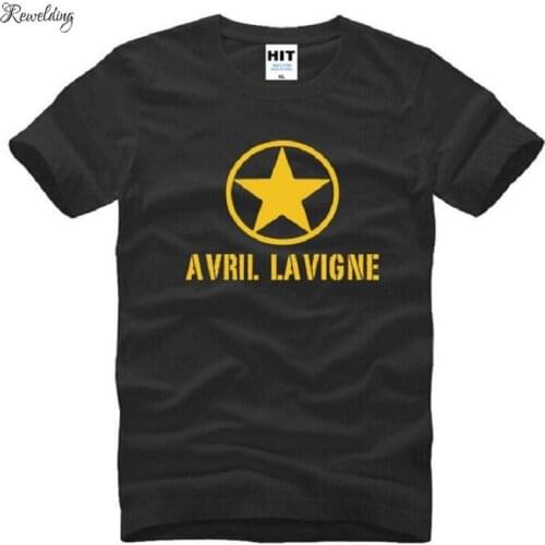 Avril Lavigne Music T Shirts Men Summer Short Sleeve O Neck Cotton Mens T Shirt Novelty Top Tee Camisetas Hombre Mens Clothing