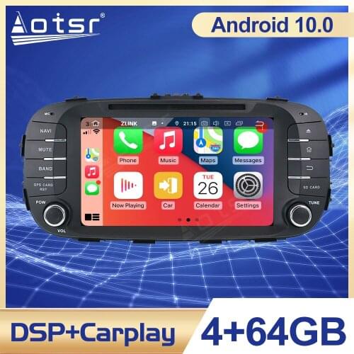 Android 10.0 PX5/PX6 Car GPS Navigation For Kia Soul 2014 - 2018 Car Radio Auto Audio Stereo Head Unit Multimedia Player Carplay