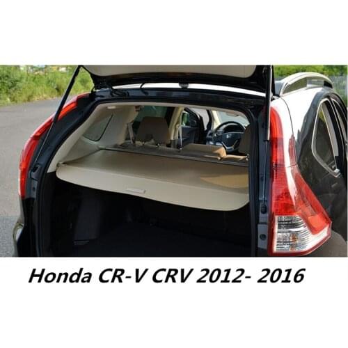 Car Rear Trunk Security Shield Cargo Cover For Honda CR-V CRV 2012.2013.2014.2015 2016 High Qualit Black beige