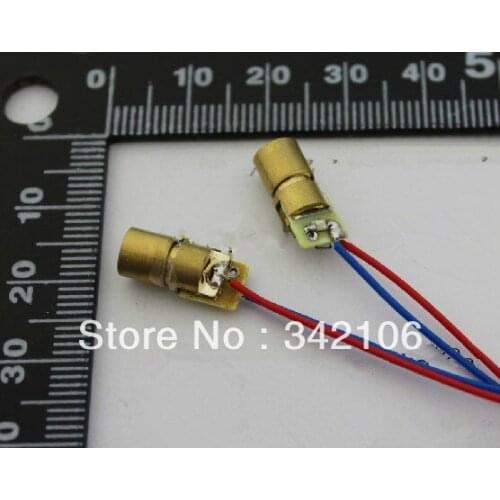 Free Shipping!!! 10pcs 5V laser dot semiconductor laser diode 6MM OD copper