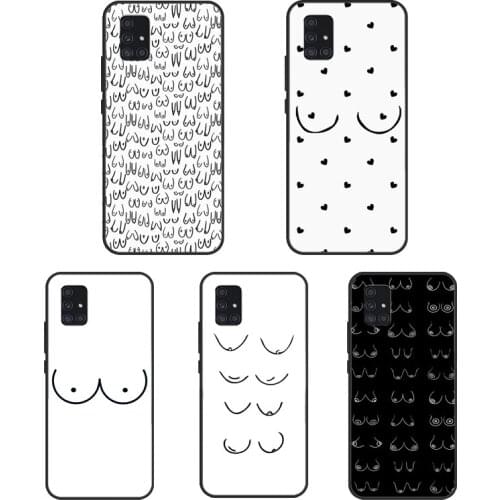 Female Girl Boobs For Samsung A51 A71 A31 A11 A20e A21S Case For Galaxy M31 M21 A10 A30S A40 A50 A70 Cover