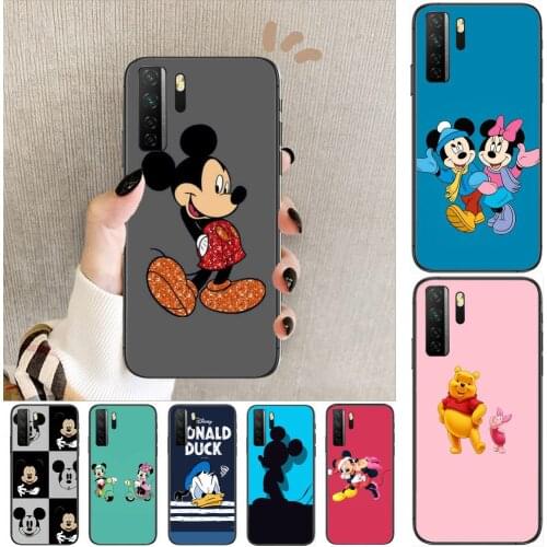 Phone cover quality fashion cartoon Black Soft Cover The Pooh For Huawei Nova 8 7 6 SE 5T 7i 5i 5Z 5 4 4E 3 3i 3E 2i Pro Phone C