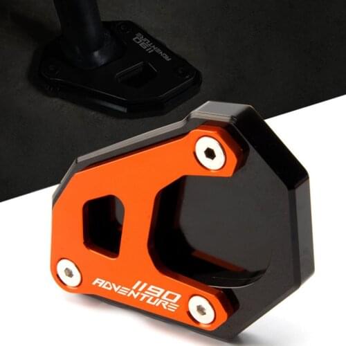 For KTM 1290 1090 1190 Adv Motorcycle CNC Plate Pad kickstand Extension Side Stand Enlarge For KTM 1050 1090 1190 1290 Adventure
