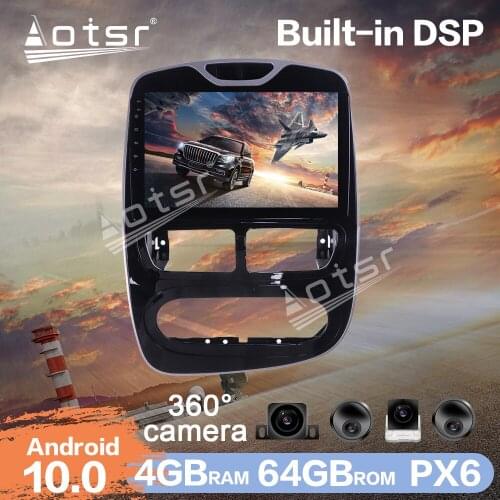 For Renault Clio 2013 - 2015 Android Car Multimedia Newest 10 Car Radio GPS Navigation DSP + 360 Camera Auto Stereo DVD Player