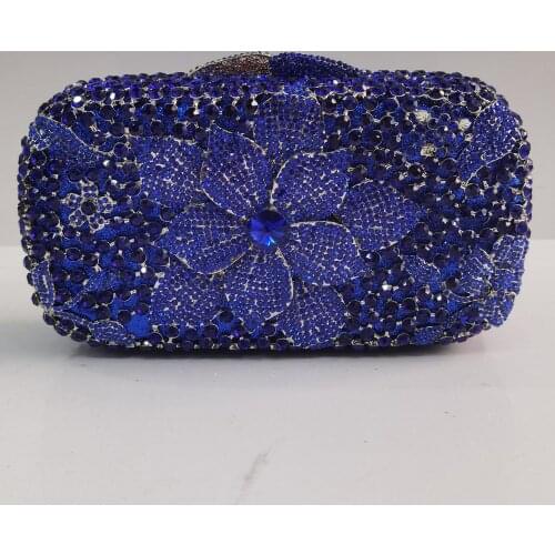 Latest Party Evening Small Purse Handbags Wedding Clutch Female Crystal Wedding Purses and Handbag Exquisite Chain Shoulder Bag