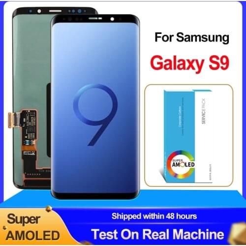 Original 5.8" LCD Replacement For Samsung Galaxy S9 Super AMOLED Display Touch Screen Digitizer With Frame G960 G960F Display