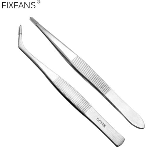 Stainless Steel Tweezers Set Straight Curved Tweezers for Electronics Crafts Jewelry Model Making Mobile Phone Repair Tools