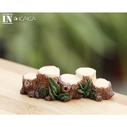 Resin Lovely Tree Stump Bridge Sculpture Micro Garden Decor/Miniature Aquarium DIY Accessories Toys Fairy Terrarium Ornament