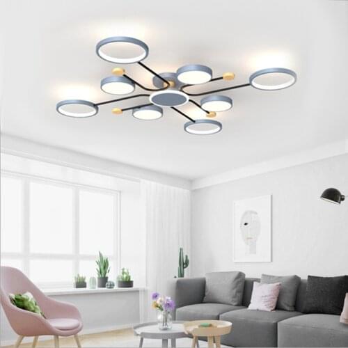 Modern Minimalist Living Room LED Ceiling Lamp Bedroom Dining Room Lighting Chandelier Indoor Lights