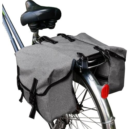 Bicycle Carrier Bag Rear Rack Bike Trunk Bag Luggage Pannier Back Seat Double Sided Cycling Bicycle Bag Durable Travel Pouch