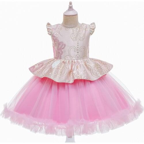 Tulle Tutu Skirt Puffy Flower Girl Dresses Skirts Customized Ruffled Tulle Kids Dress 2021