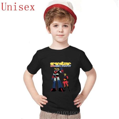 Awesome Grendizer Ufo Robot kids clothes girls 8 to 12 Vintage Cartoon Graphic Print Organic Cotton Punk Designer Streetwear