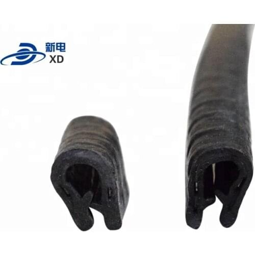 Protective edge trim U rubber rubber