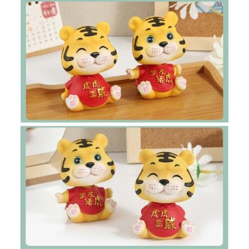 1pc Funny Decorative Lovely Durable Resin Ornaments Animal Decorations Car Decor