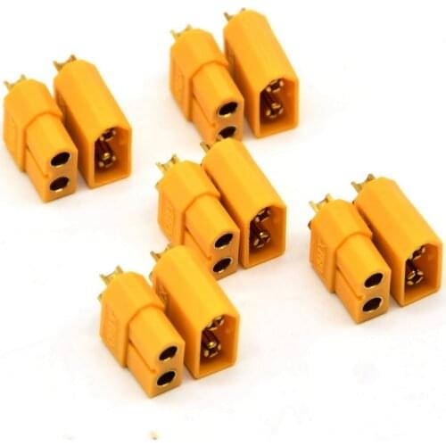 10PCS 5 Pairs XT-60 Plug Male Female Bullet Connectors Plugs For Aircraft accessoade Connectors Kit