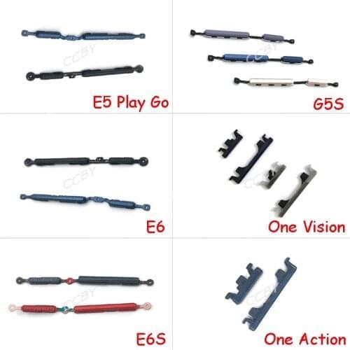10pcs Power ON OFF Volume Up Down Side Button Key For Motorola Moto E5 Play GO E6 Plus E6S G5S One Vision Action