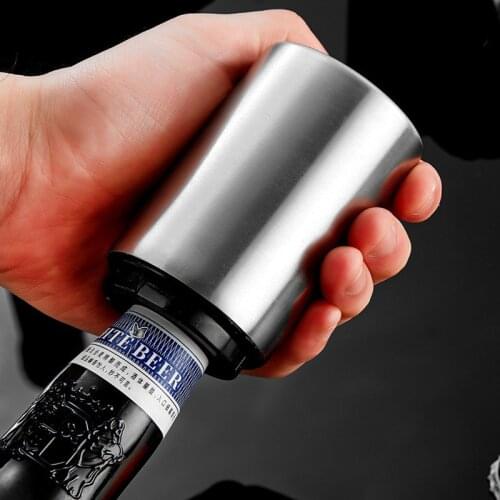 Magnetic Automatic Beer Opener Stainless Steel Bottle Opener Portable Magnet Wine Openers Bar tools Magnetische bier flesopener