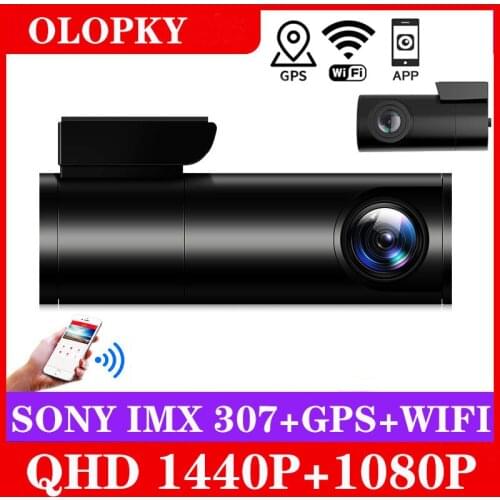 Kpay GPS WIFI dash cam 2k front and rear 1080p 2 camera Lens CAR dvr smart car dvrs Auto Night Vision 24H Parking Monitor