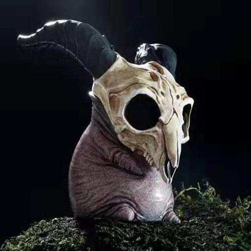 GK Handmade White Model Creepy Hill Sheephead Dom Qwek ART Unpainted Kits