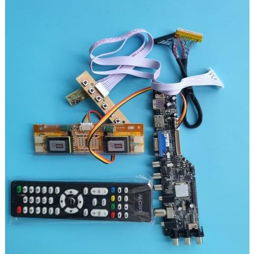 Kit For LM201WE3-TLH2/LM201WE3-TLA1 Digital 1680x1050 TV Controller Board Driver LCD AV DVB-T 4 CCFL Panel Screen HDMI USB VGA