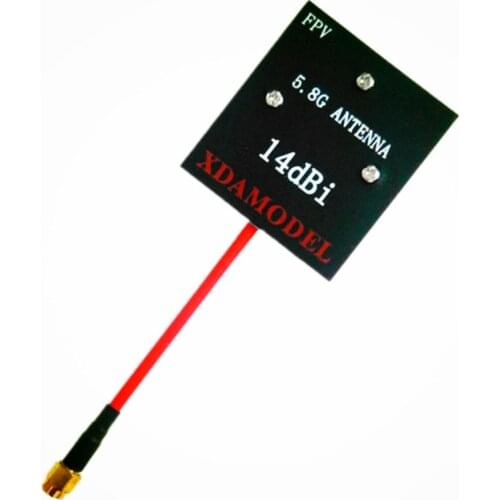 FPV Panel/Patch High Gain 5.8 GHz 14DBi Video/Audio Receiver Antenna for Long Range