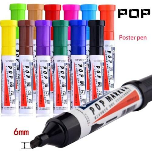 Scribble scribble pen BAOKE 6mm pop Mike ad special color hand-painted ble pescribn for the of Mark