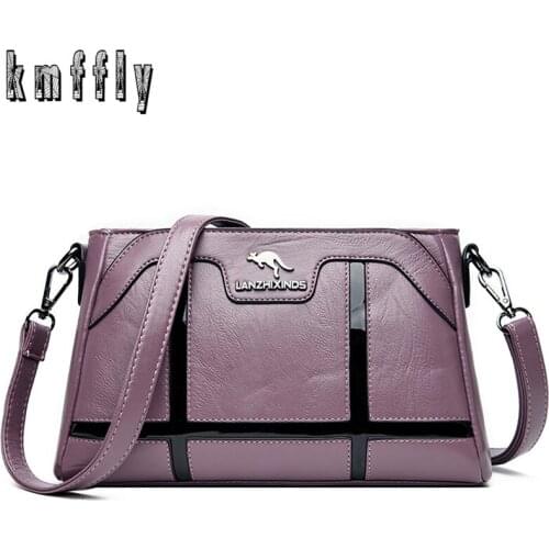 KMFFLY New Multiple Colors Women Shoulder Bags High Quality Leather Handbag Ladies Designer Luxury Messenger Bags For Women 2020