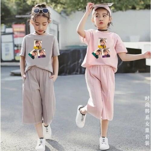 Summer Children Clothing Toddler Baby Girls Cartoon Short Sleeve T-shirt and Casual Short Pants 2Pieces Kids Clothes Girls Sets