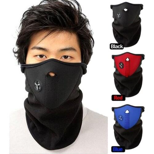 GRSRX Ski Hat Unisex Winter Warmer Outdoor Windproof Autumn Bicycle Cycling Half Face Mask Fleece Thermal Scarf Cap Balaclava
