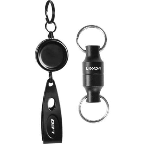 Lixada Fly Fishing Magnetic Net Release Holder Keeper Magnet Clip Landing Net Connector Retractable Fishing Line Clipper Tools