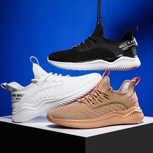 2021 New Tenis Masculino Men Light Running Shoes Breathable Lace-Up Jogging Shoes Men Sneakers Anti-Odor Mens Casual Shoes