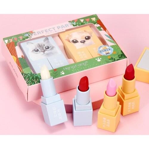 Lipstick Set Temperature Lip Balm Lipstick Velvet Matte Difficult Decolorization Niche Brands matt lip stick Water-Resistant