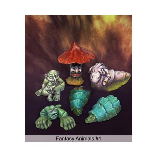 1/35 Fantasy Animals Set Resin figure Model kits Miniature gk Unassembly Unpainted