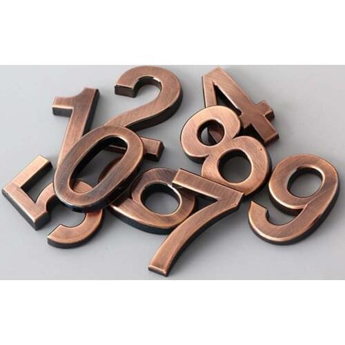 Number 1PC 5CM Number Plate High Quality 0-9 Popular Digits Sticker House Door Address Sign Hotel Hot Sale Modern