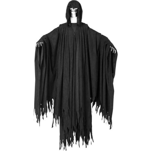 New Arrival Decoration Suit Adult Dementor Cosplay Costume Fancy Monster Black Cape Horrible Outfit Halloween Costumes