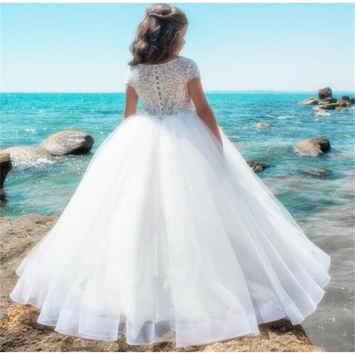 Flower Girls Dresses Kids Pageant Party Dance Wedding Birthday Ball Gown Princess Girl Dresses For Wedding