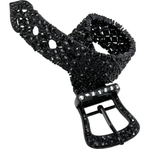 Belt Shape Stretch Chain Bracelet Adjustable With Elastic Band Crystal Fashion Jewelry Gifts for Women Mom Dropshipping D29