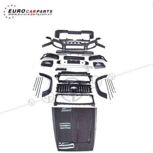 2019 G class w464 g63 front bumper rear bumper grille fender and carbon fiber hood body kit g500 g63 g65 g55