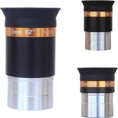 Datyson 1.25 Inch 62 Degrees 4mm 10mm 23mm Astronomical Telescope Accessories Aspheric Wide-angle Eyepiece