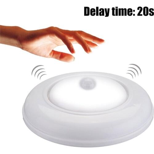 Led Ceiling Lamp PIR Motion Sensor Warm White Battery 17 Leds Auto on-off Night Lamp for Bedroom Kitchen Living Room Wall Lamps