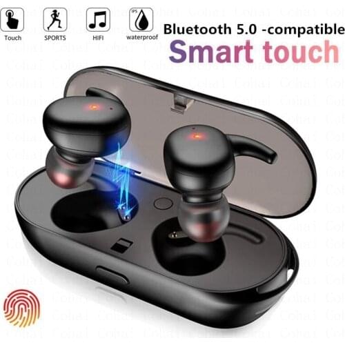 TWS Bluetooth 5.0 Wireless Earphone Stereo Earphones Sports Earbuds Noise Reduction Headphone Headset With Charging Case